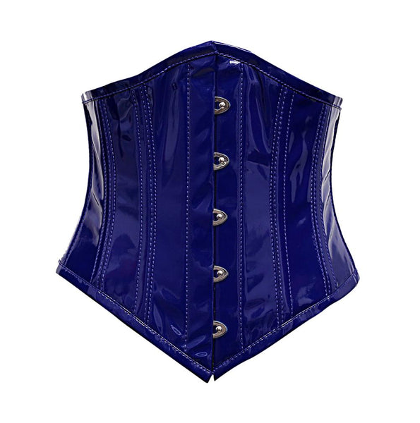 Ronin Sexy Underbust Blue PVC Underbust Corset