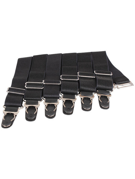 Suspender Clips In Black (6)
