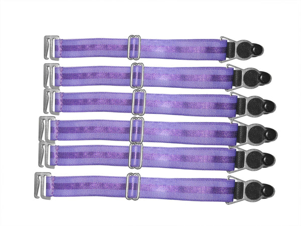 Suspender Clips In Dark Purple