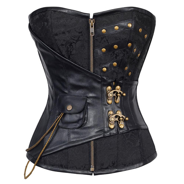 Joane Brocade Steampunk Corset