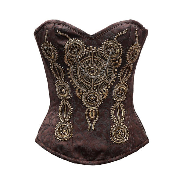 Pery Steampunk Embroidery Overbust Corset