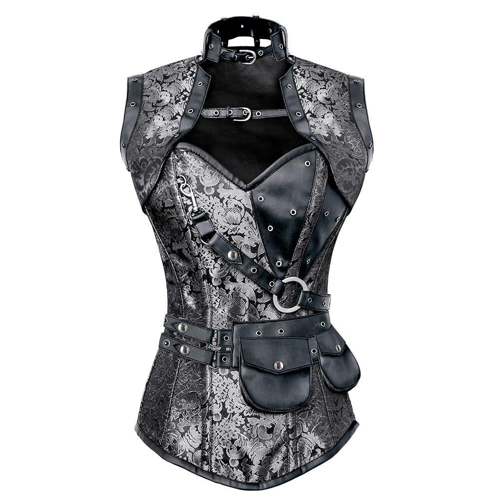 Silver waist cincher hot sale