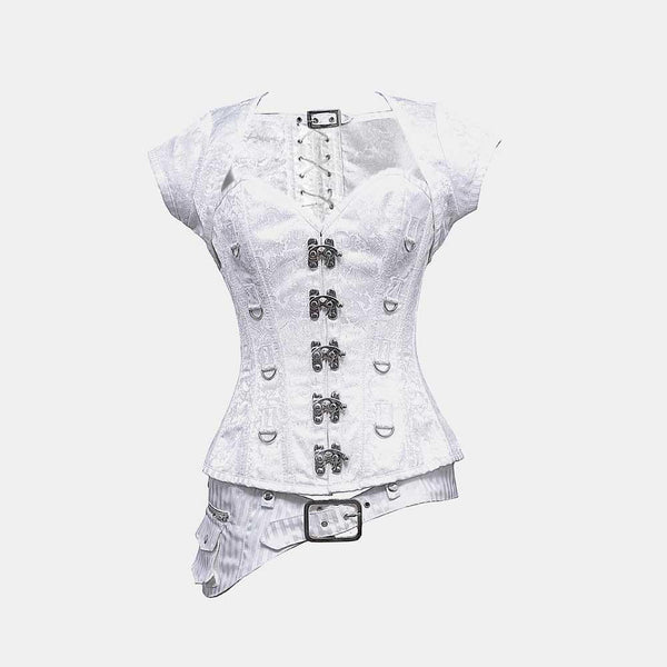 Cassidy Steampunk Overbust Corset - Corsets Queen US-CA