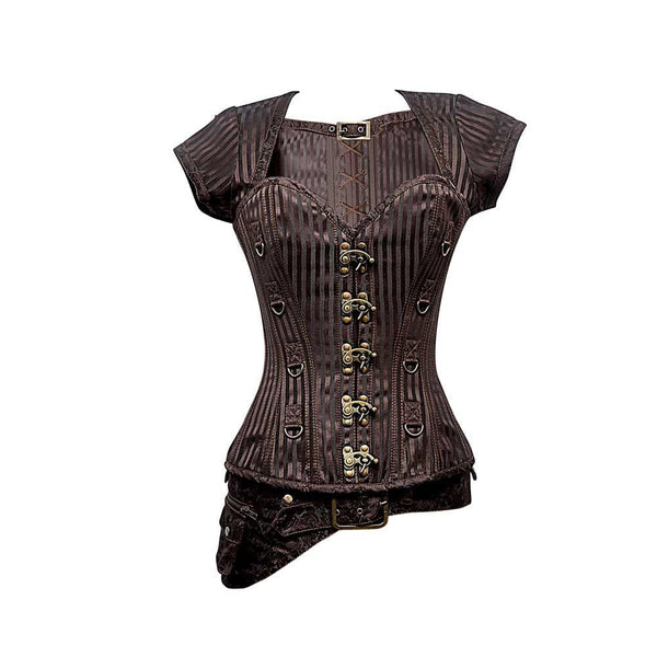 Chloe Steampunk Overbust Corset - Corsets Queen US-CA