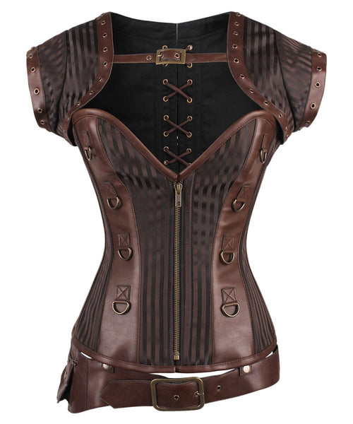 Madalyn Steampunk Overbust Corset - Corsets Queen US-CA