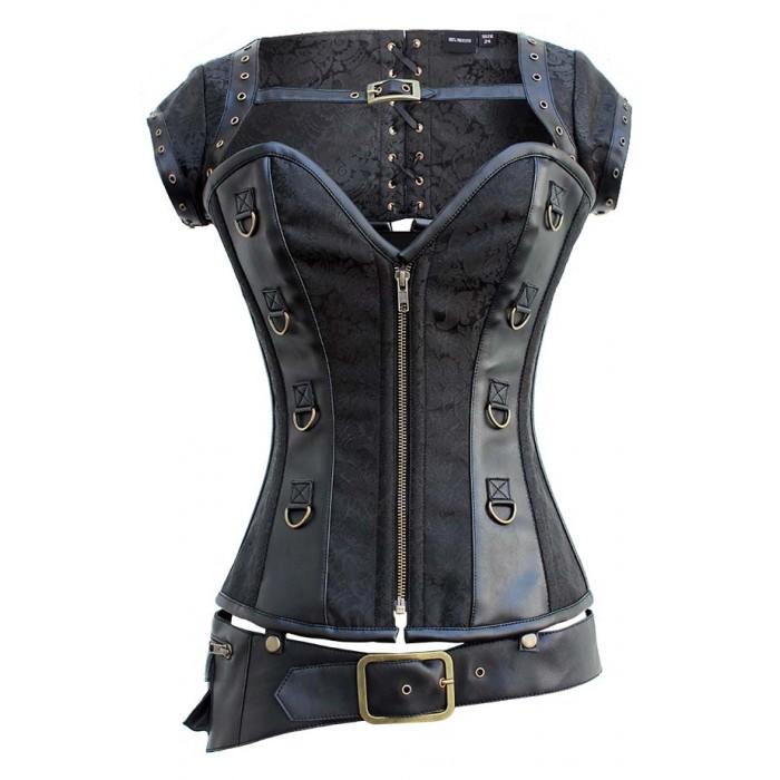 Poppy Steampunk Overbust Corset - Corsets Queen US-CA