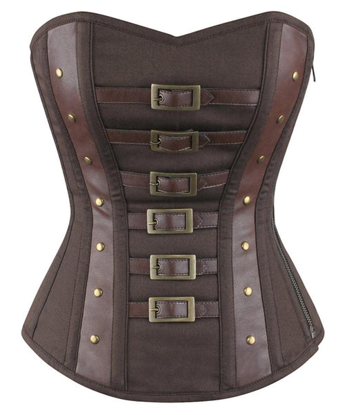 Zion Overbust Steampunk Cotton Corset