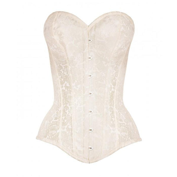 Sariyah Instant Shape Ivory Brocade Overbust Corset