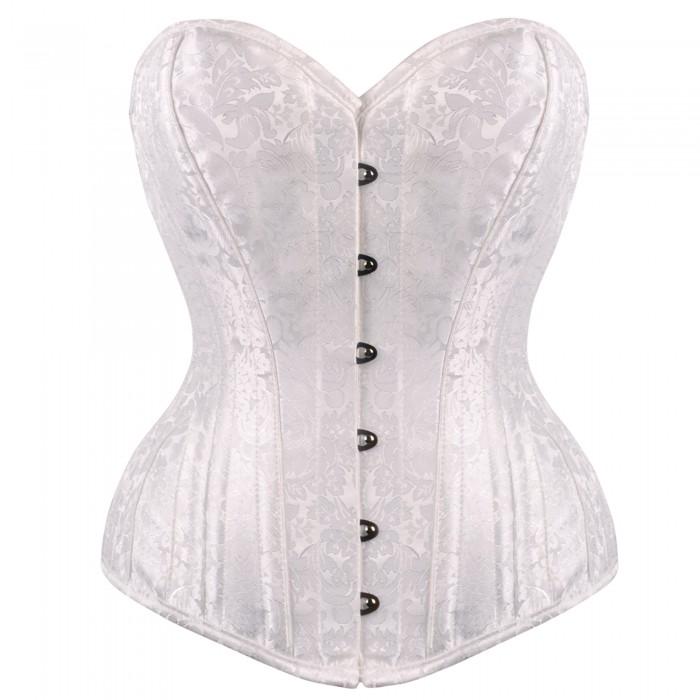 Josiah White Brocade Bridal Overbust Corset