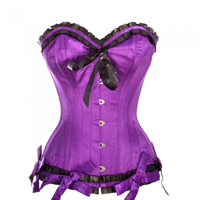 Samara Burlesque Purple Overbust Corset