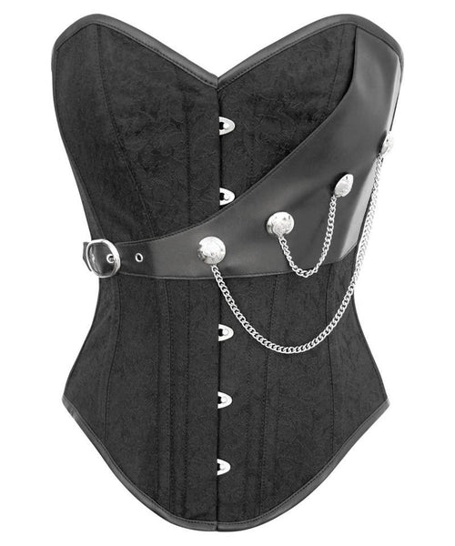 Willock Instant Shape Brocade Steampunk Corset with Chains