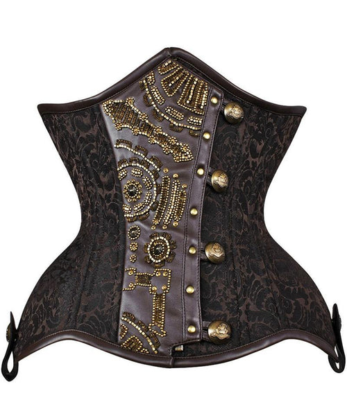 Fricker Curvy Embroidered Waist Trainer in Brocade