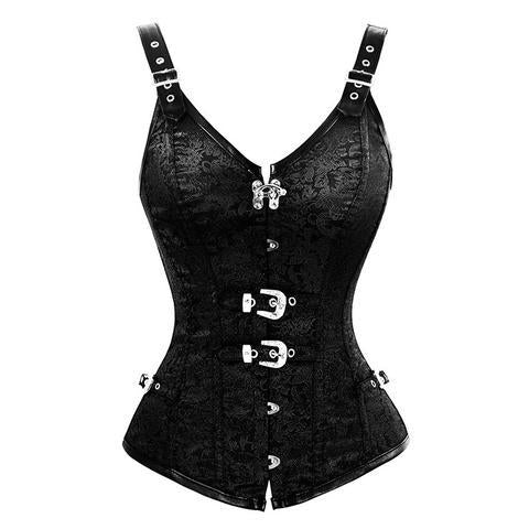 Congreaves Black Gothic Corset With Strap