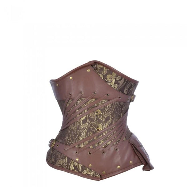 Fowler Golden Brown Steampunk Underbust Corset