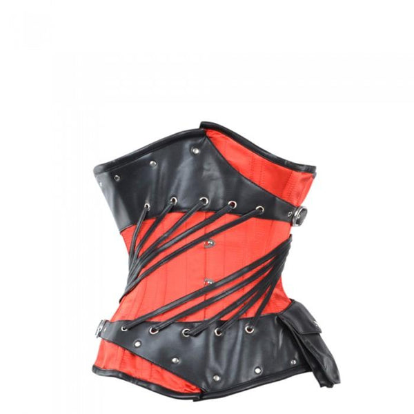 Anderson Red And Black Gothic Underbust Corset