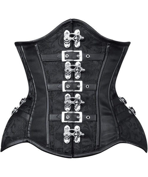 Rimon New Curvy Brocade Waist Trainer with Buckle