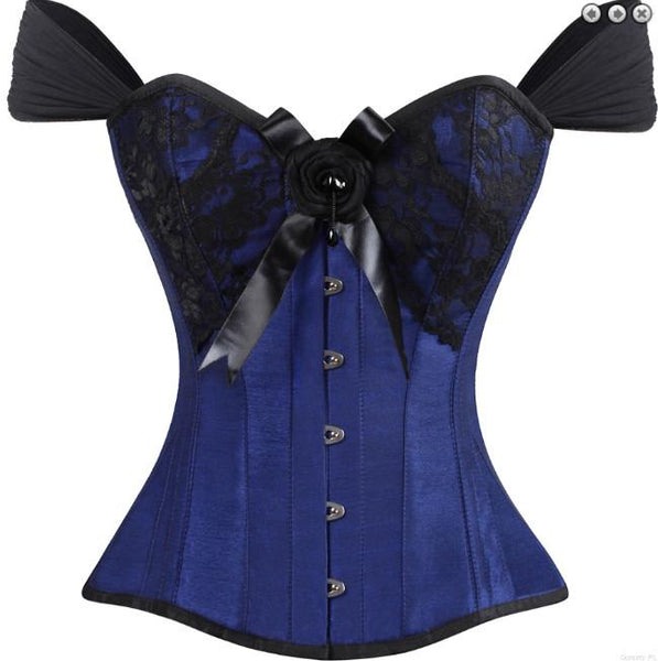 Niamh Satin Burlesque Overbust Corset