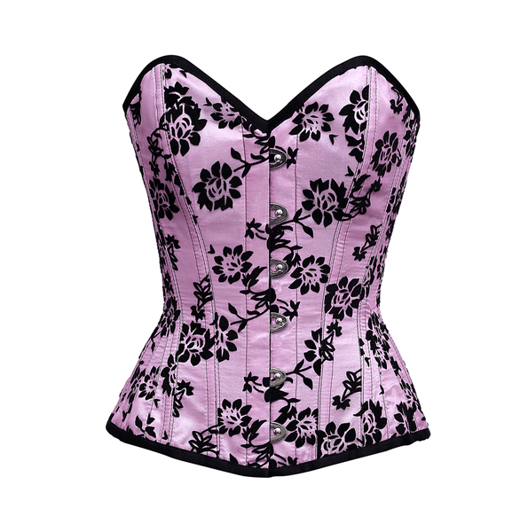 Arnot Overbust Corset In Tissue Flocking