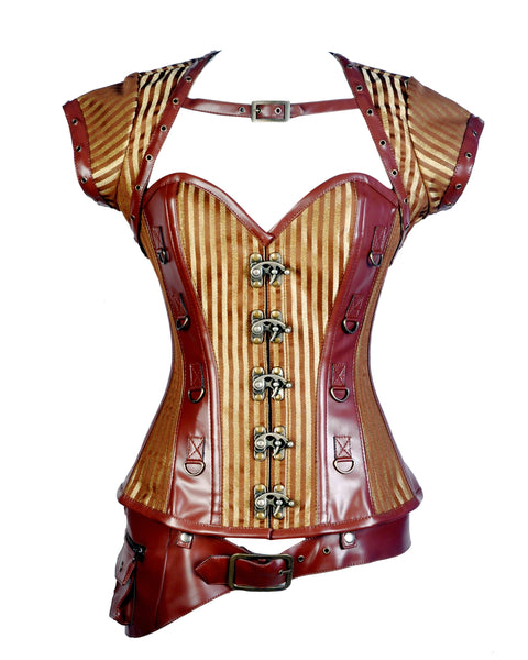 Jimmy Steampunk Overbust Corset - Corsets Queen US-CA