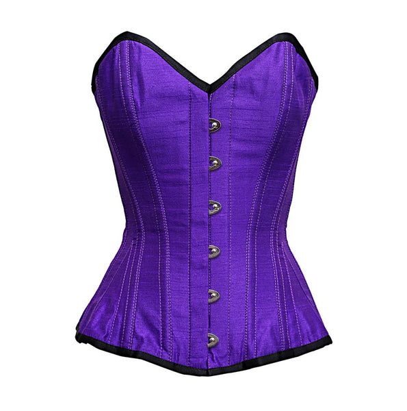 Hanse Purple Dupion Overbust Corset