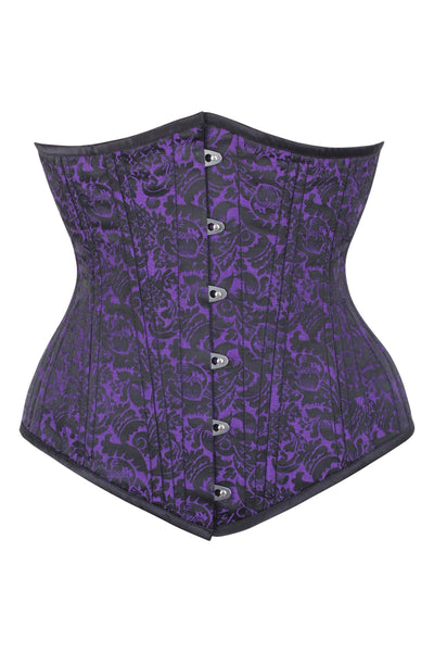 Brando Purple Waist Training Underbust Corset