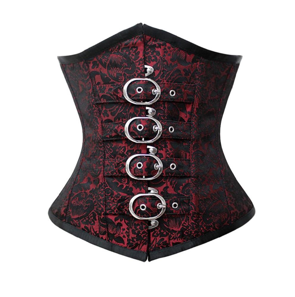 Venus Brocade Underbust Corset- Red And Black Lace Corset Dress- Gothic Red And Black Dress Corsets Queen EU Venus Brocade Underbust Corset- Red And Black Lace Corset Dress- Gothic Red And Black Dress Corsets Queen EU