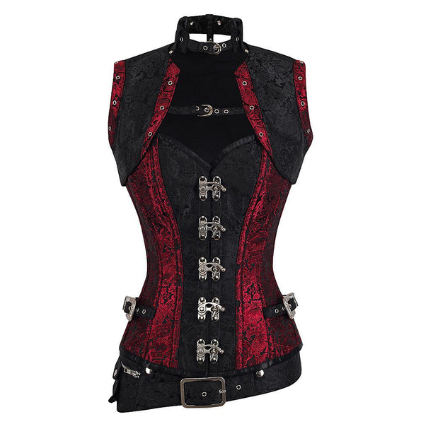 Lisa Steampunk Overbust Corset - Corsets Queen US-CA